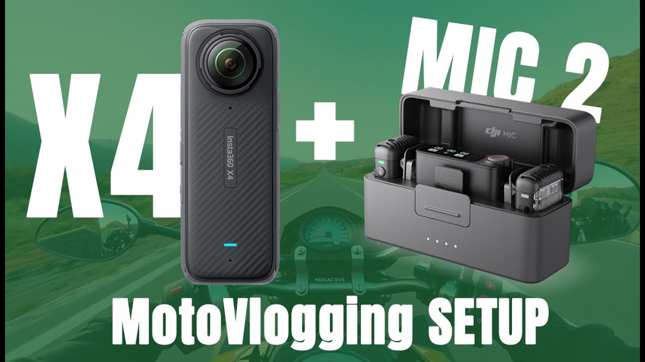 Insta360 X4 with DJI Mic 2 | Motovlog Setup
